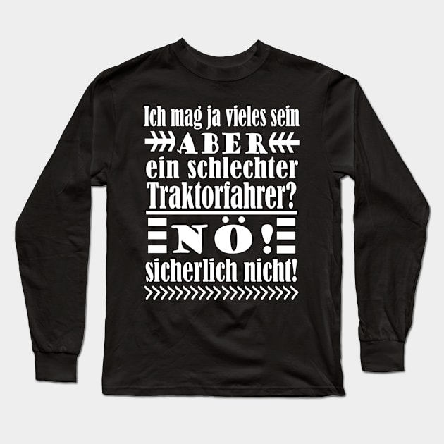 Traktor Stall Bauernhof Ernte Spruch Bauer Long Sleeve T-Shirt by FindYourFavouriteDesign